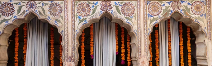 Decorated haveli in Rajasthan
